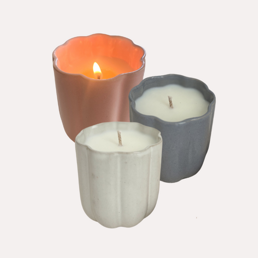 Ceramic Scented Soy Wax Candles
